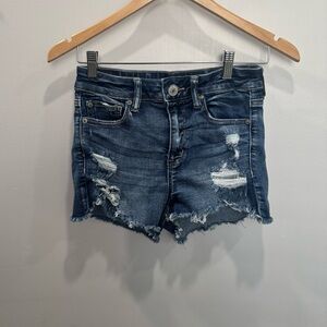 American Eagle Ripped Jean Shorts